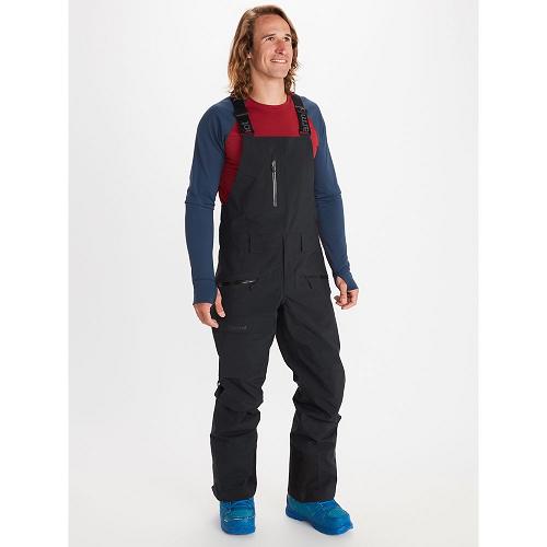 Marmot Ski Pants Black NZ - Smokes Run Pants Mens NZ4286950